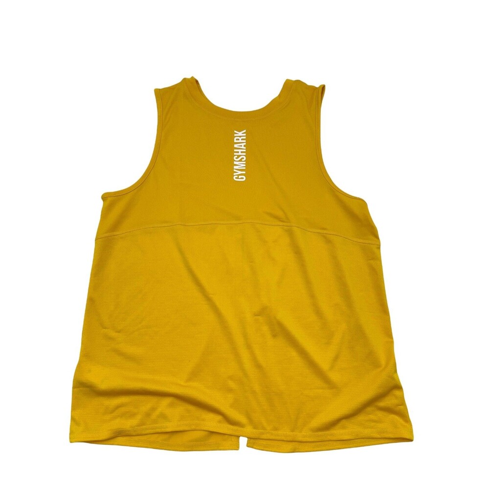 Gymshark Womens Cutout Active Tank Top Yellow Size S